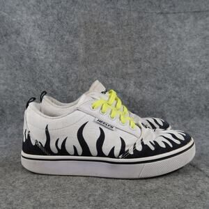 Heelys Shoes Kids Youth 4 Wheeled Sneakers Skate Pro 20 Print Flames Lace Up